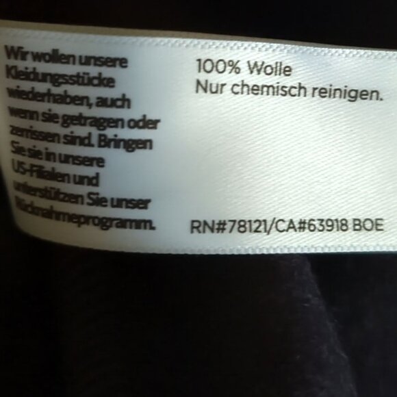 NEW EILEEN FISHER L Jacket Boiled Wool Blazer Easy Fit Nocturne - Picture 7 of 8